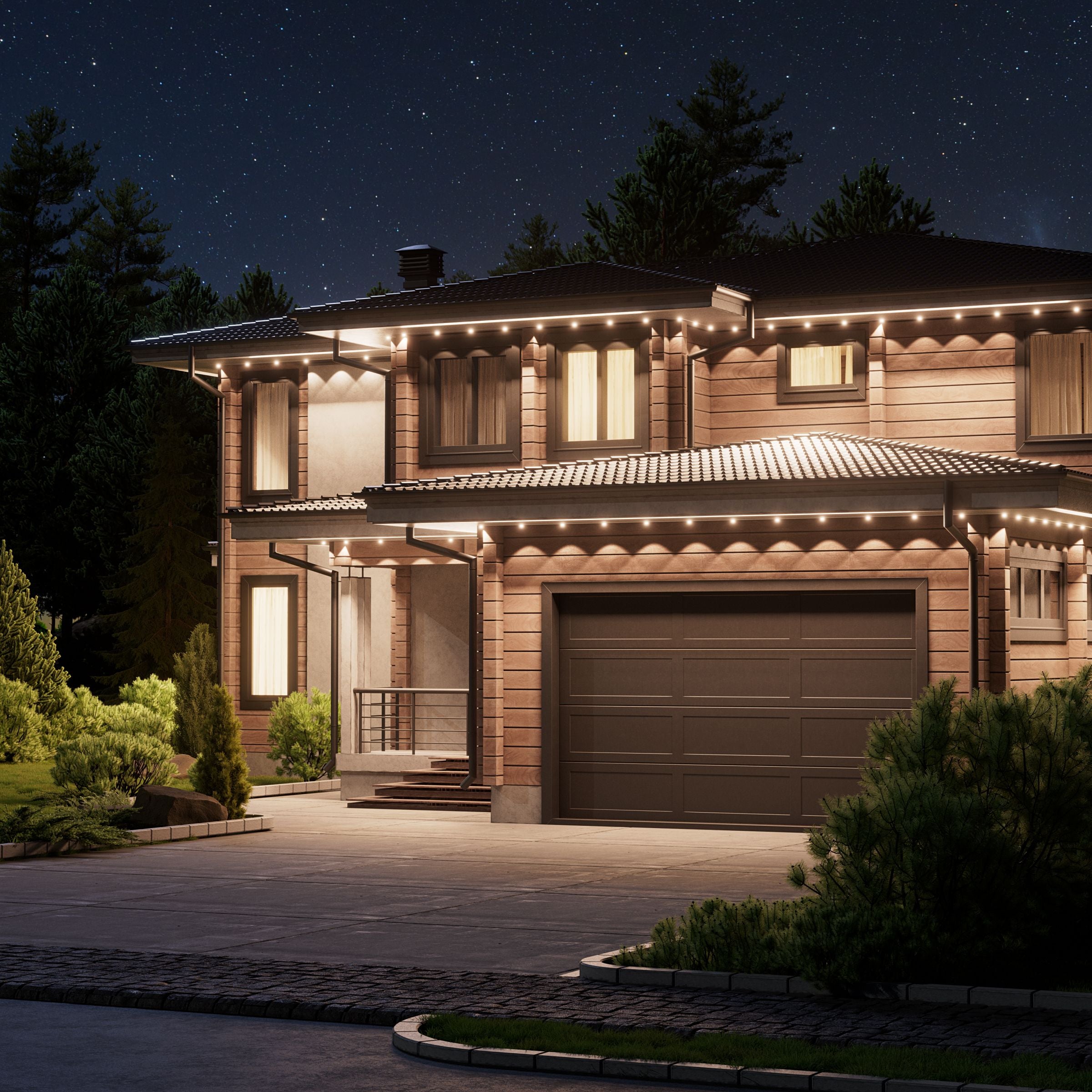 Matter Smart Multicolor Permanent Outdoor Lights Smarter Kit 98ft (30m)