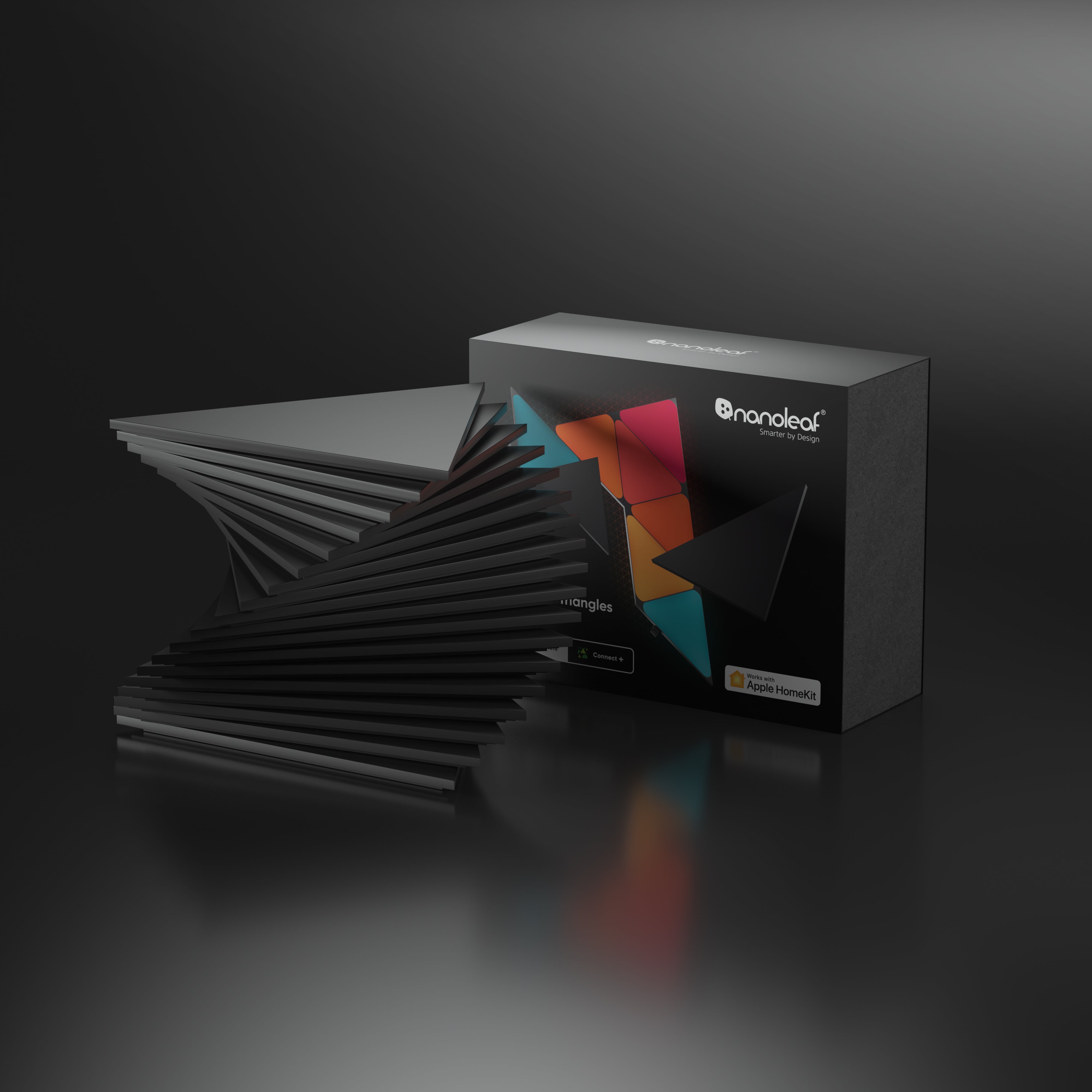 Kit Shapes Edición Limitada Ultra Negro Triángulos Smarter (18 Paneles)