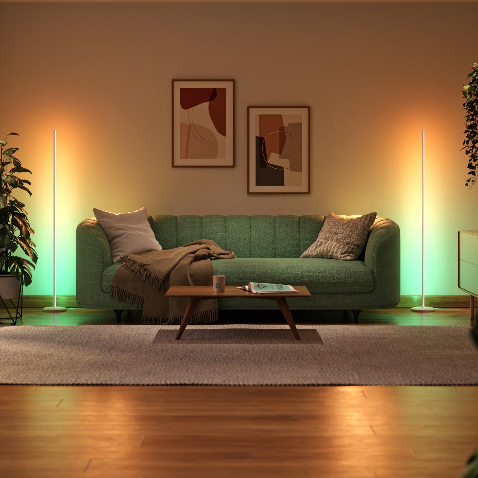 Smart Multicolor Floor Lamp (White 2 Pack) – Nanoleaf Shop USA