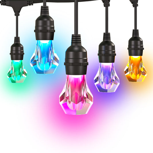Matter Smart Multicolor Outdoor String Lights Smarter Kit 147ft (45m)