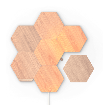 Nanoleaf Elements (Wood Panels) | Smart LED Light Panel Kit (7 Nanoleaf Elements (Wood Panels) | Smart LED Light Panel Kit (7