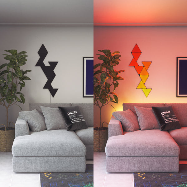 Nanoleaf Shapes Ultra Black Triangles | Limited Edition Smart LED