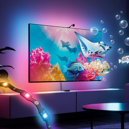 Nanoleaf 4D V2 Screen Mirror + Lightstrip Kit (TVs & Monitors up Nanoleaf 4D V2 Screen Mirror + Lightstrip Kit (TVs & Monitors up