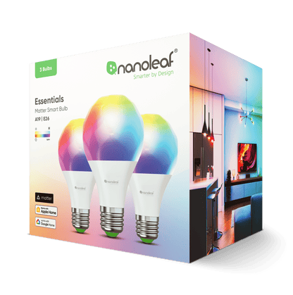 Matter Thread A19 Smart Bulbs (3 Pack)