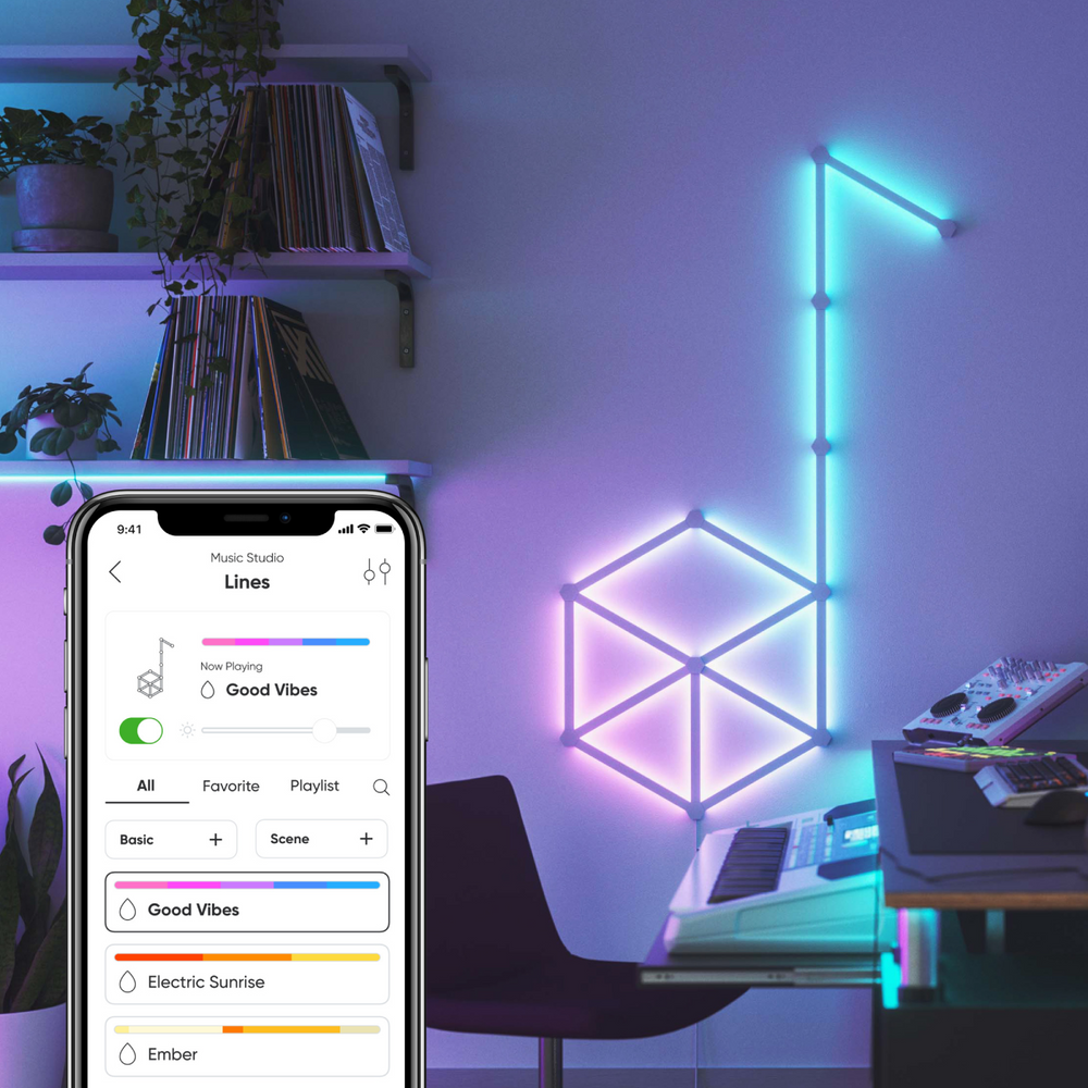 Nanoleaf Lines 60 Degrees | Smart LED Light Bars Kit (15 Pack ...