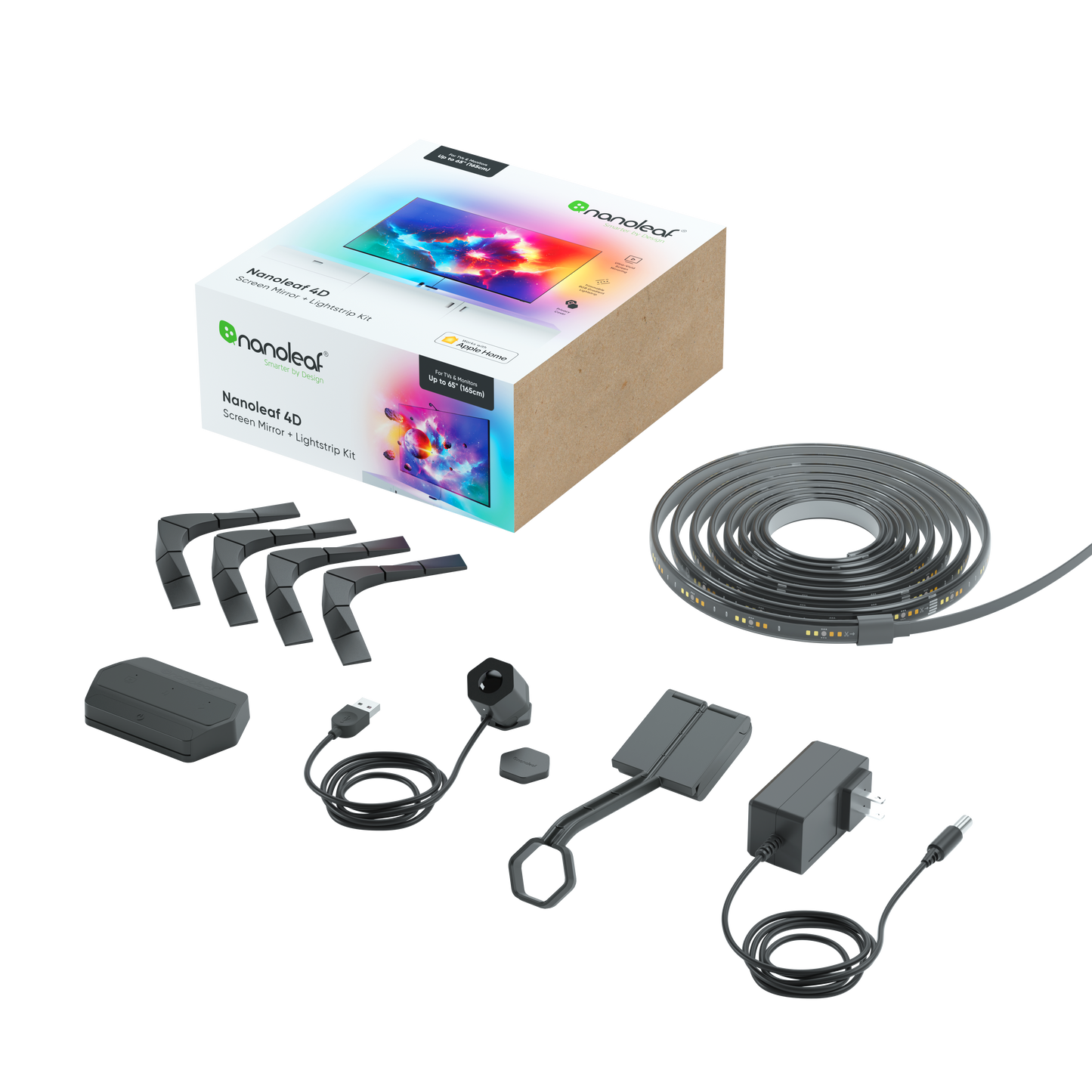 Nanoleaf 4D Screen Mirror + Lightstrip Kit  (TVs & Monitors up to 65") | Upgrade