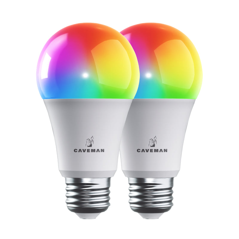Caveman A19 Bulb 2PK 800Lm 2700K-6500K E26