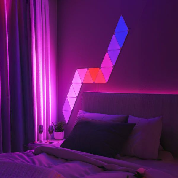 Nanoleaf Shapes Triangles | Smart LED Light Panel Kit (16 Panels