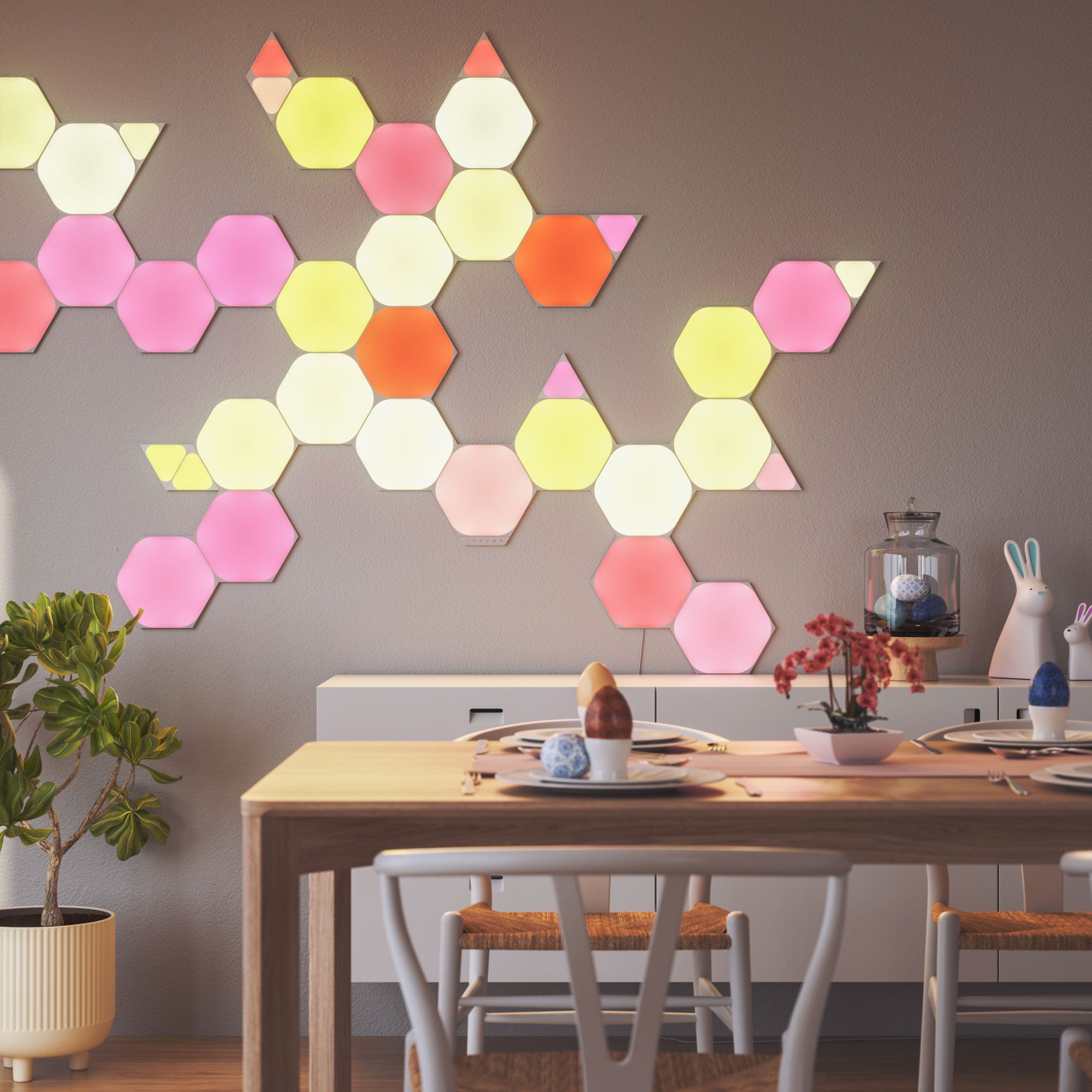 Nanoleaf Shapes Hexagons | Smart LED Light Panel Kit (16 Panels