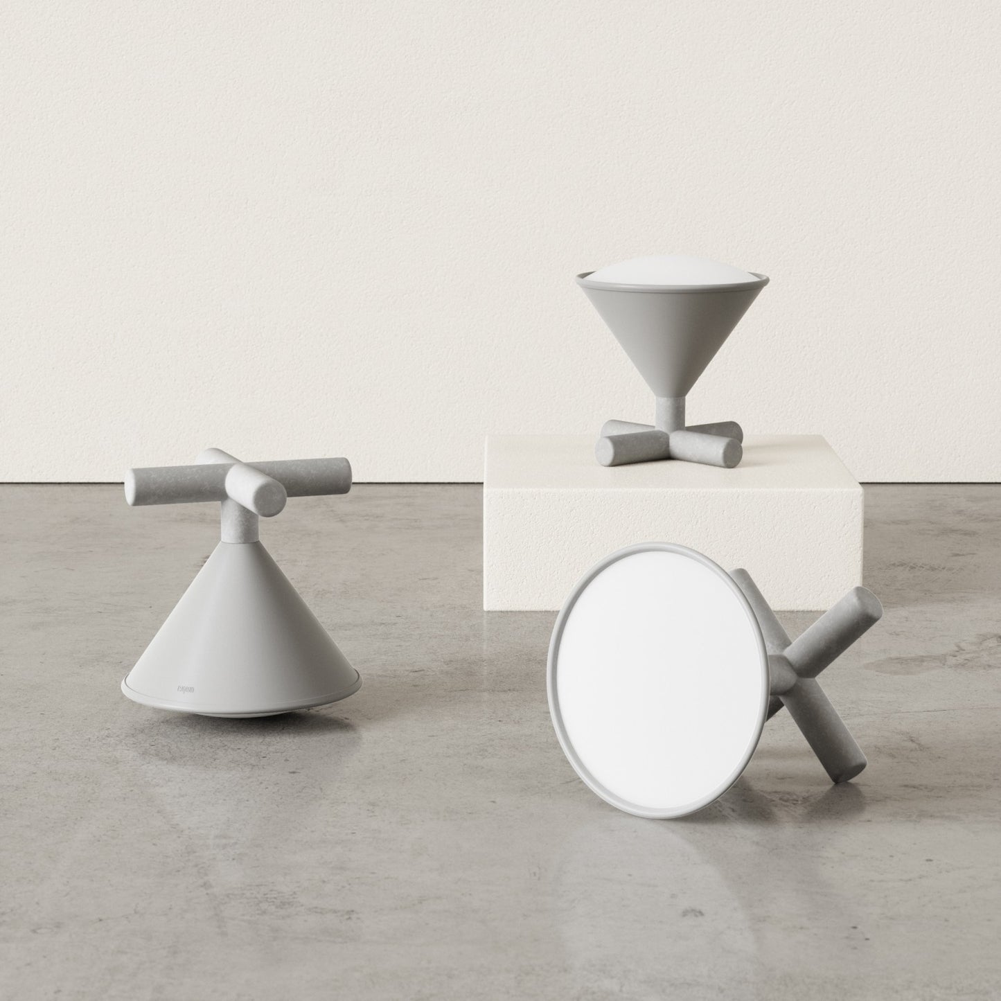 Umbra Cono Portable Smart Lamp - Grey |  Smarter IQ