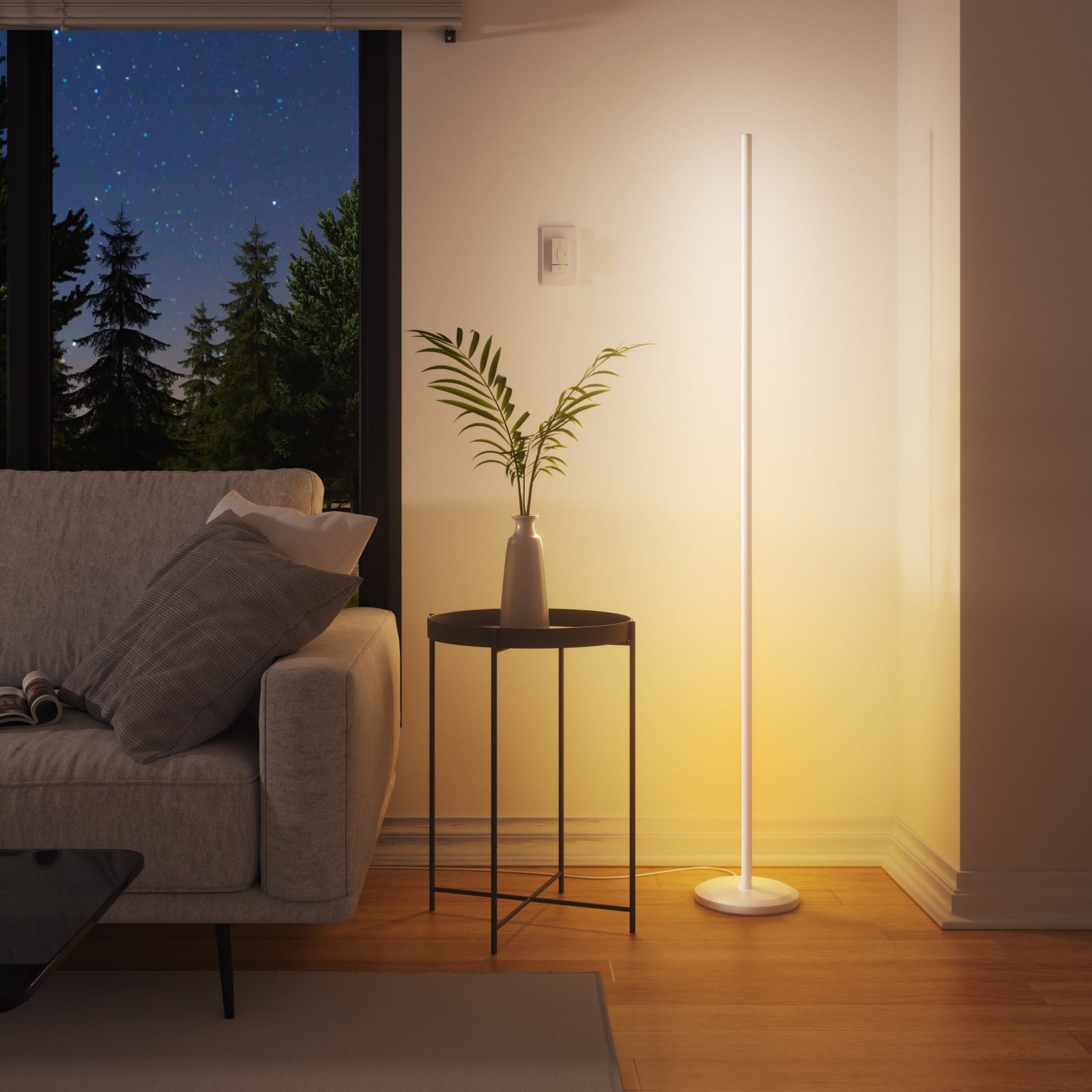 Nanoleaf Smart Multicolor Floor Lamp | Matter Wi-Fi LED Light