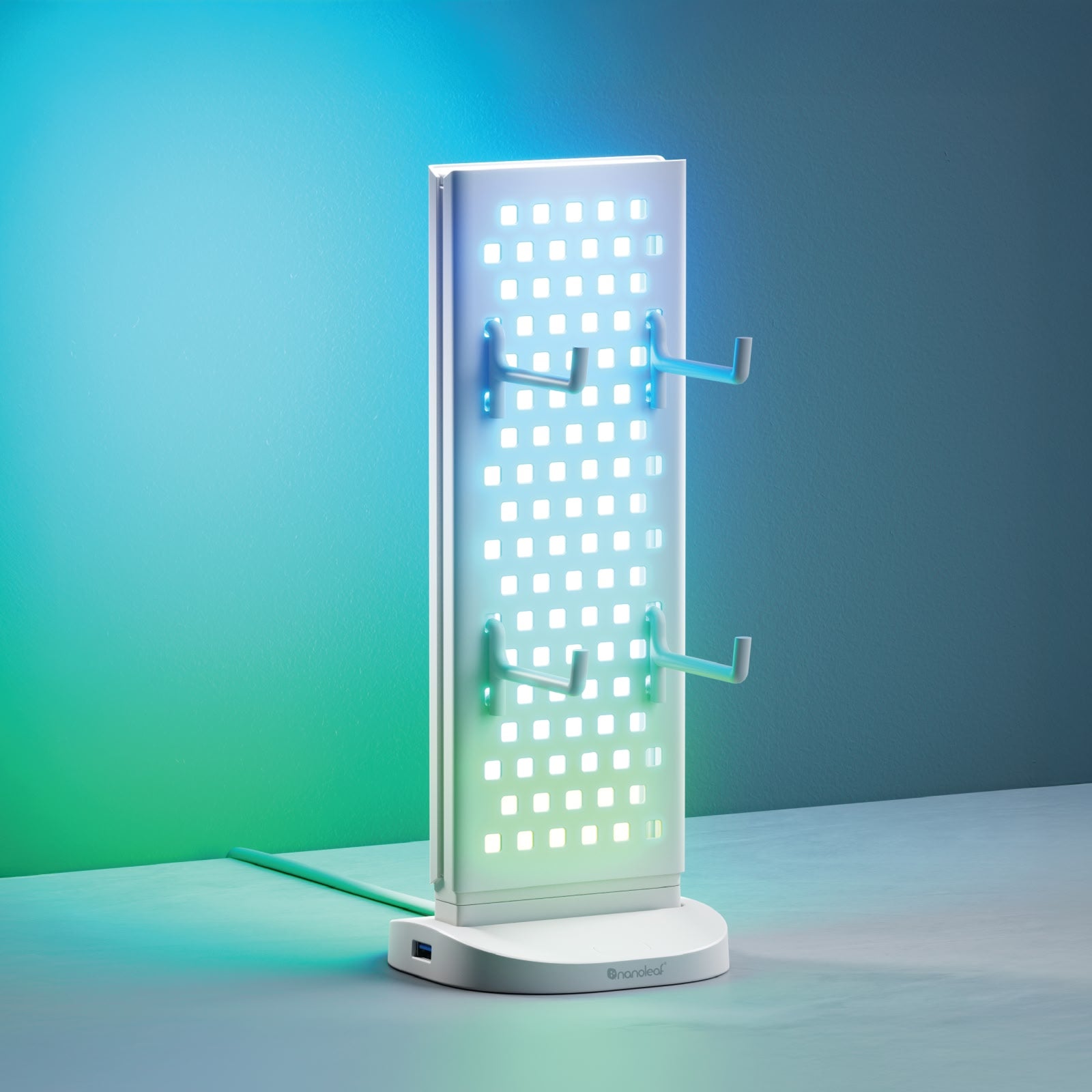 Pegboard Desk Dock (White)