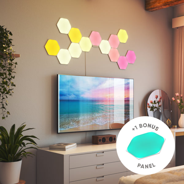 その他 Nanoleaf Shapes Hexagons Smarter Kit Nanoleaf Shapes Hexagons | Smart LED Light Panel Kit (16 Panels
