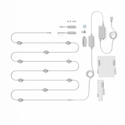 Matter Smart Multicolor Permanent Outdoor Lights Smarter Kit with Side Clips 100ft (30m)