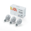 Nanoleaf Essentials | Smart A19 Bulb | NA- 800Lm | White | 2700K-6500K | 120V-240V | E26, 3 PACK