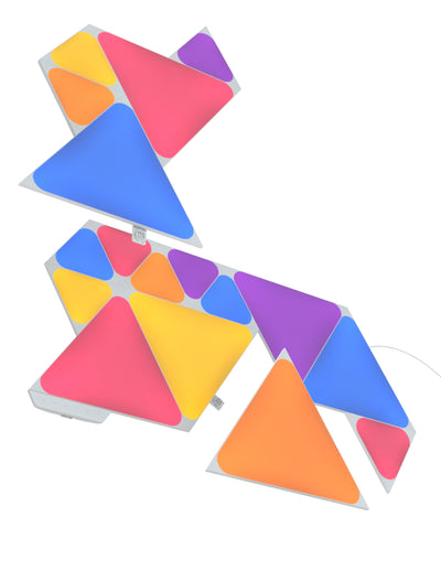Nanoleaf Shapes Mixed Triangle Bundle (7 Triangles and 10 Mini Triangles)