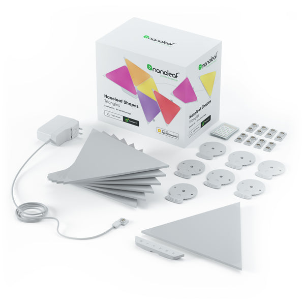 Nanoleaf Shapes Triangles| Smart LED Light Panel Kit (7 Panels