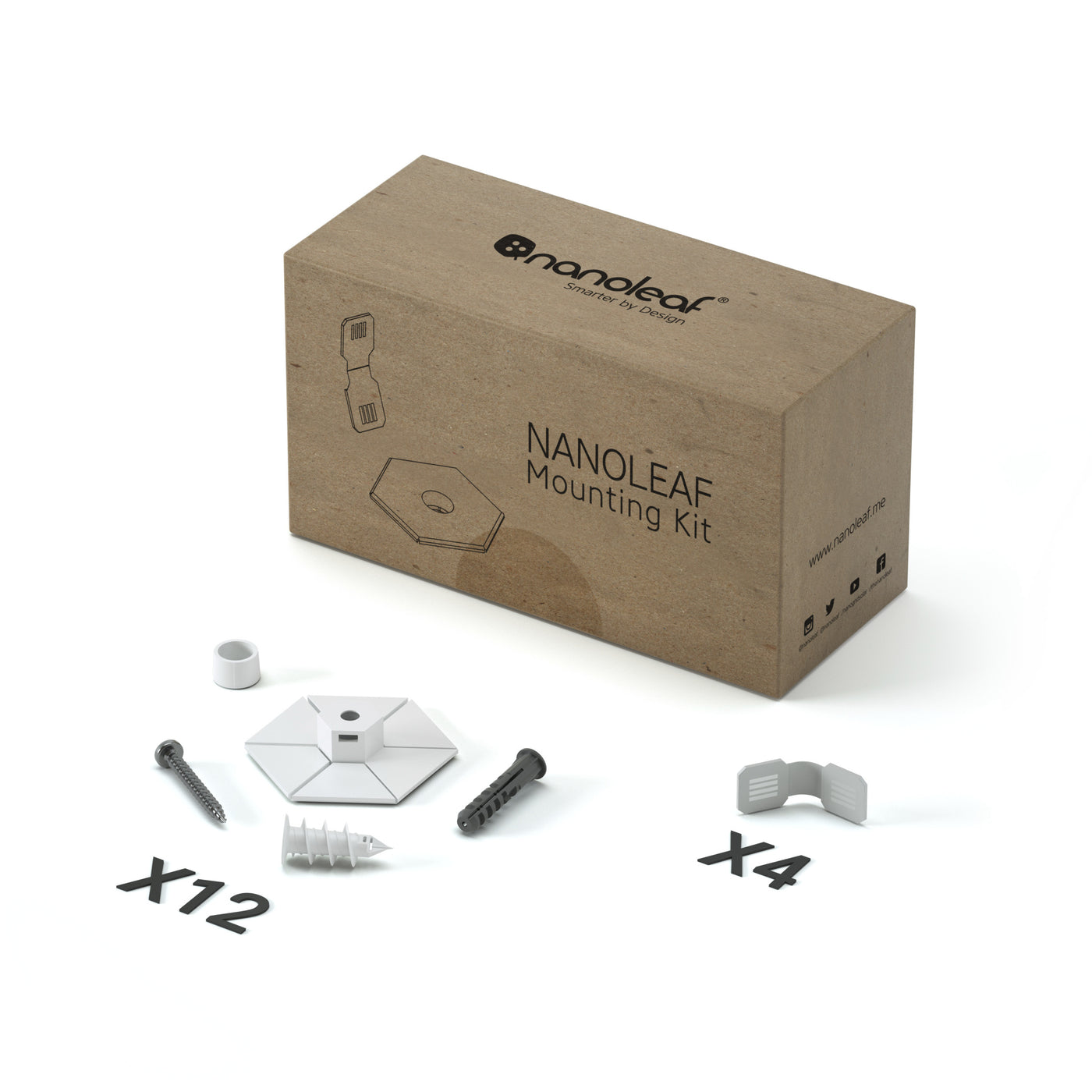 Nanoleaf Mounting Kit | Thumb Tack and Flex Linkers | Accessories | Global
