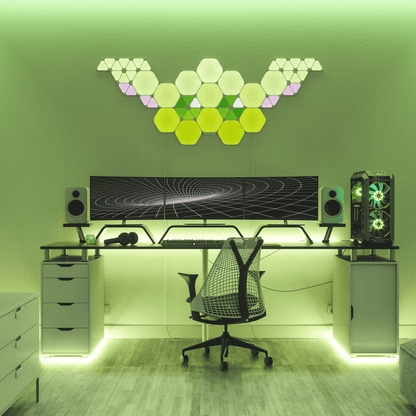 Nanoleaf Shapes Hexagons | Smart LED Light Panel Kit (7 Panels Nanoleaf Shapes Hexagons | Smart LED Light Panel Kit (7 Panels